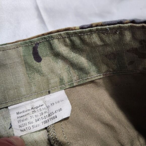 Military Camo Cargo Pants OCP Men M Scorpion Multi Cam Utility Gorpcore Ripstop - Picture 8 of 10